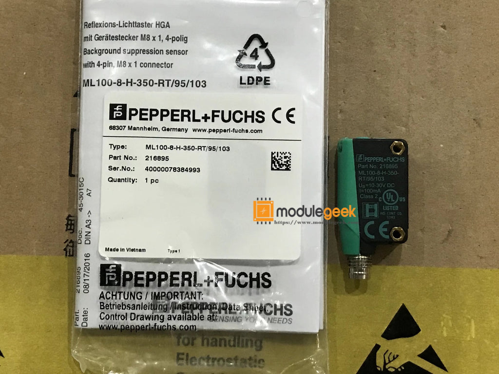 1PCS P+F ML100-8-H-350-RT/95/103 POWER SUPPLY MODULE NEW 100% Best pri ...