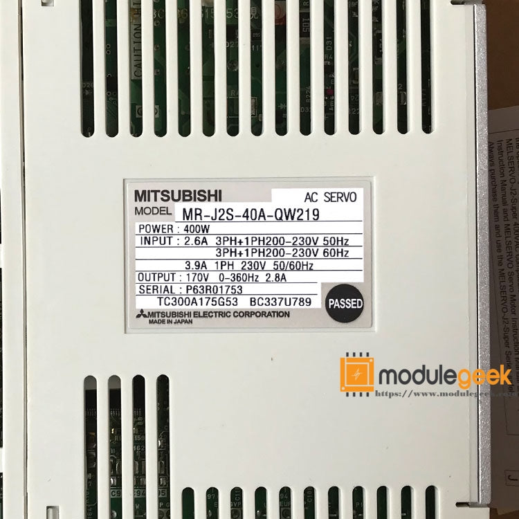 1PCS MITSUBISHI MR-J2S-40A-QW219 POWER SUPPLY MODULE NEW 100%  Best price and quality assurance