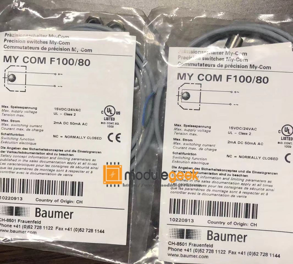 1PCS  BAUMER MY COM F100/80 POWER SUPPLY MODULE  NEW 100%  Best price and quality assurance