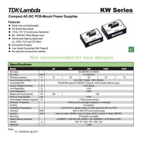 1Pcs Power Supply Module Lambda Kwd10-1212 New 100% Best Price And Quality Assurance Module