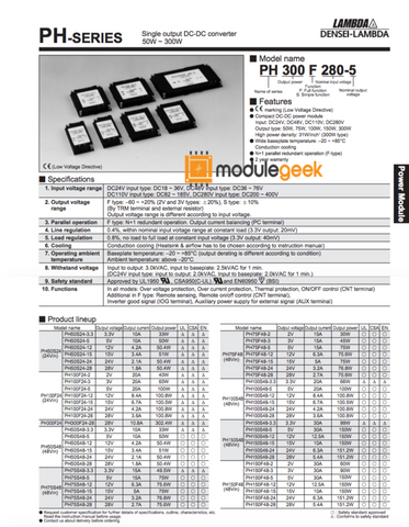1Pcs Power Supply Module Lambda Ph300F280-5 New 100% Best Price And Quality Assurance Module