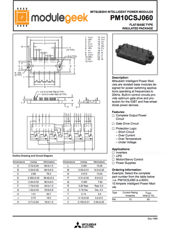 1Pcs Power Supply Module Mitsubishi Pm10Csj060 New 100% Best Price And Quality Assurance Module