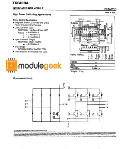 1Pcs Power Supply Module Toshiba Mig20J901H New 100% Best Price And Quality Assurance Module