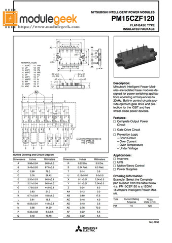 1PCS MITSUBISHI PM15CZF120 POWER SUPPLY MODULE NEW 100%  Best price and quality assurance