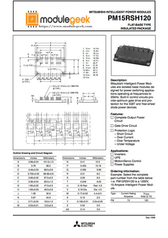 1PCS MITSUBISHI PM15RSH120 POWER SUPPLY MODULE  NEW 100%  Best price and quality assurance