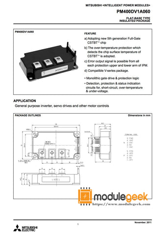 1PCS MITSUBISHI PM400DV1A060 POWER SUPPLY MODULE NEW 100%  Best price and quality assurance