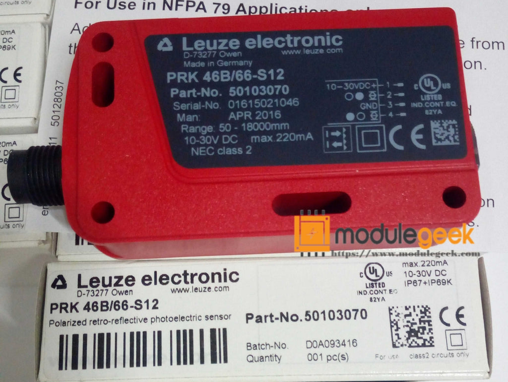 1PCS LEUZE PRK 46B/66-S12 POWER SUPPLY MODULE NEW 100% Best price and quality assurance