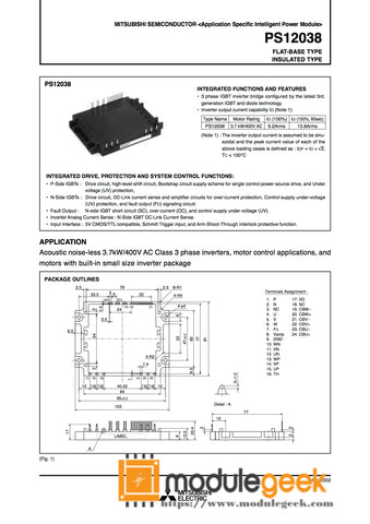 1PCS MITSUBISHI PS12038 POWER SUPPLY MODULE  NEW 100%  Best price and quality assurance