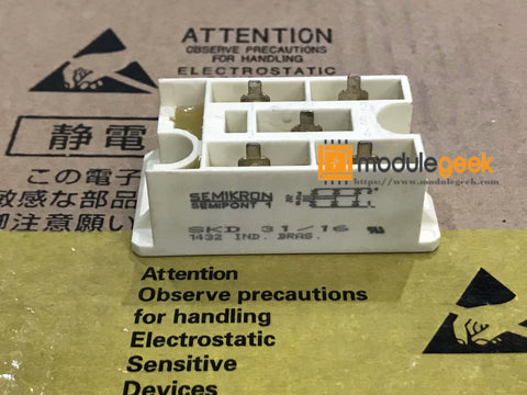 1PCS SEMIKRON SKD31/16 POWER SUPPLY MODULE NEW 100% Best price and quality assurance
