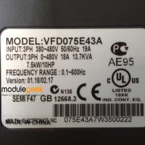 1PCS DELTA VFD075E43A POWER SUPPLY MODULE NEW 100% Best price and quality assurance