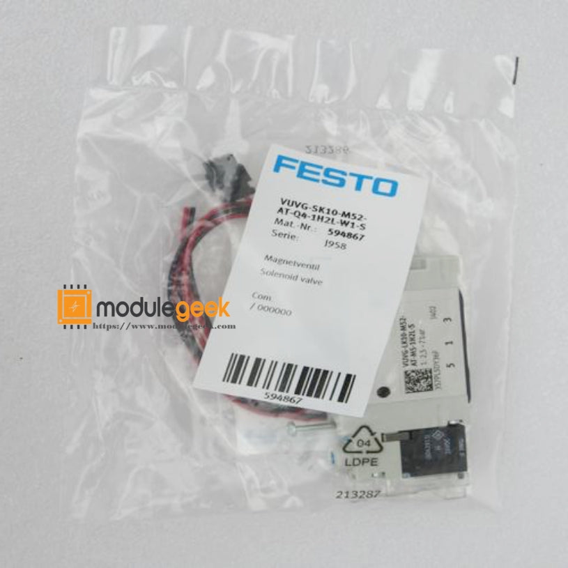 1PCS FESTO VUVG-SK10-M52-AT-Q4-1H2L-W1-S 594867 POWER SUPPLY MODULE  NEW 100%  Best price and quality assurance