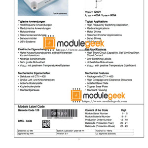 1PCS INFINEON FZ400R12KS4 POWER SUPPLY MODULE NEW 100% Best price and quality assurance
